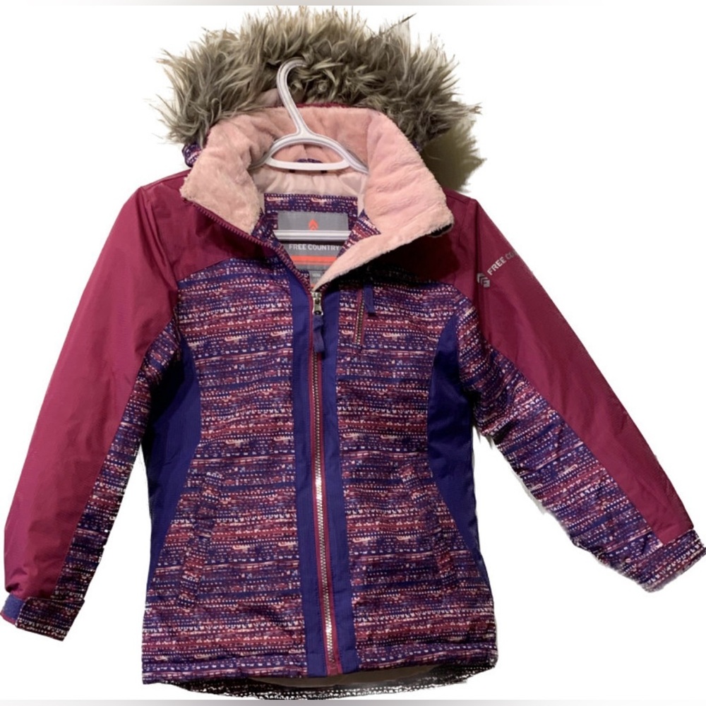 Girls Free Country Winter Jacket / Coat Sz Medium 7/8
